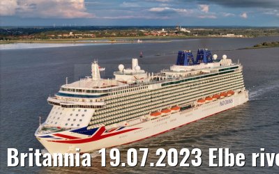 Britannia 19.07.2023 Elbe river