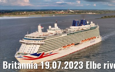 Britannia 19.07.2023 Elbe river