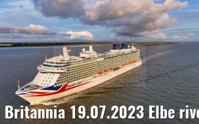 Britannia 19.07.2023 Elbe river