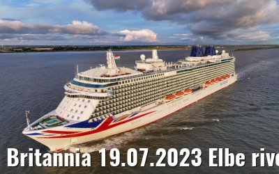 Britannia 19.07.2023 Elbe river