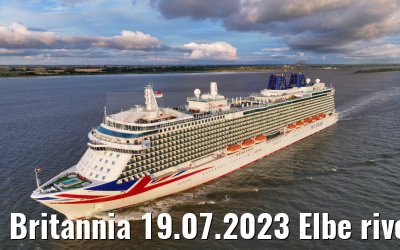 Britannia 19.07.2023 Elbe river
