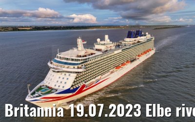 Britannia 19.07.2023 Elbe river