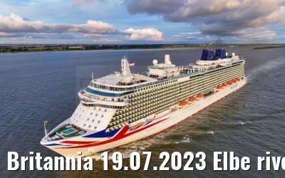 Britannia 19.07.2023 Elbe river