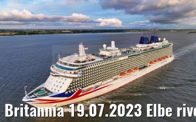 Britannia 19.07.2023 Elbe river