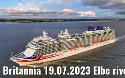 Britannia 19.07.2023 Elbe river