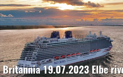 Britannia 19.07.2023 Elbe river