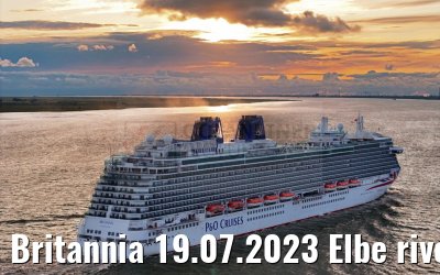 Britannia 19.07.2023 Elbe river