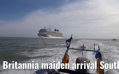 Britannia maiden arrival Southampton 06.03.2015