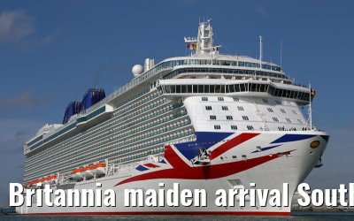 Britannia maiden arrival Southampton 06.03.2015