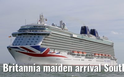 Britannia maiden arrival Southampton 06.03.2015