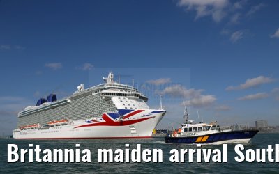 Britannia maiden arrival Southampton 06.03.2015