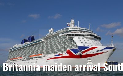 Britannia maiden arrival Southampton 06.03.2015