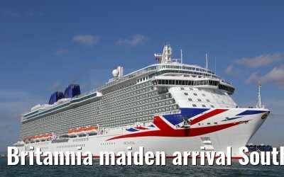 Britannia maiden arrival Southampton 06.03.2015