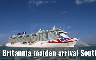 Britannia maiden arrival Southampton 06.03.2015