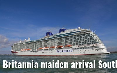 Britannia maiden arrival Southampton 06.03.2015