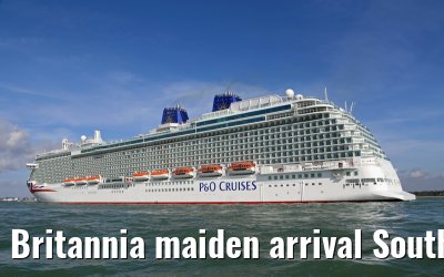 Britannia maiden arrival Southampton 06.03.2015