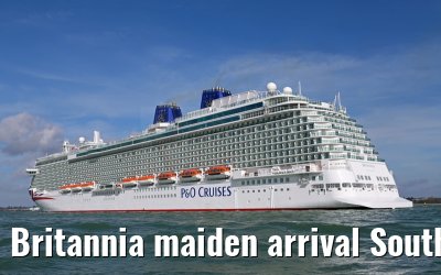 Britannia maiden arrival Southampton 06.03.2015