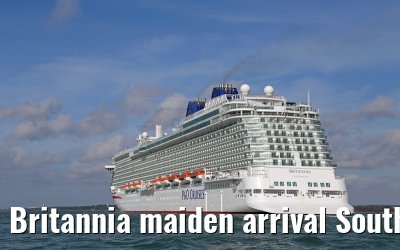 Britannia maiden arrival Southampton 06.03.2015