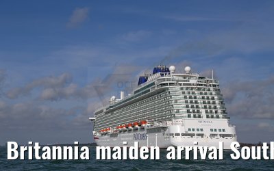 Britannia maiden arrival Southampton 06.03.2015