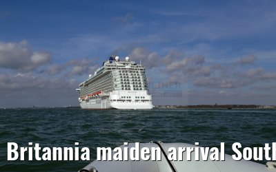 Britannia maiden arrival Southampton 06.03.2015