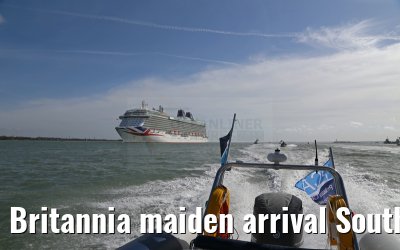 Britannia maiden arrival Southampton 06.03.2015