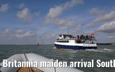 Britannia maiden arrival Southampton 06.03.2015