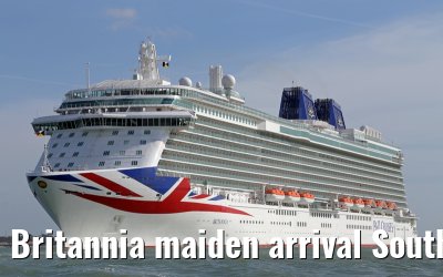 Britannia maiden arrival Southampton 06.03.2015