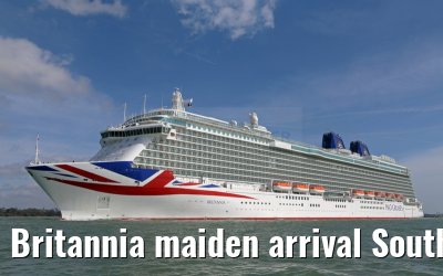 Britannia maiden arrival Southampton 06.03.2015