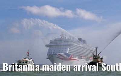 Britannia maiden arrival Southampton 06.03.2015