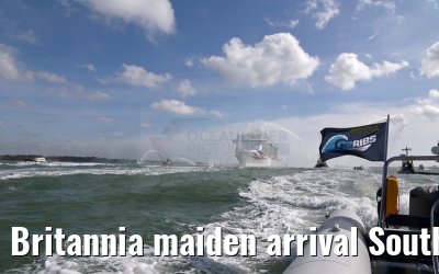 Britannia maiden arrival Southampton 06.03.2015