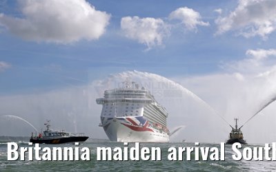 Britannia maiden arrival Southampton 06.03.2015