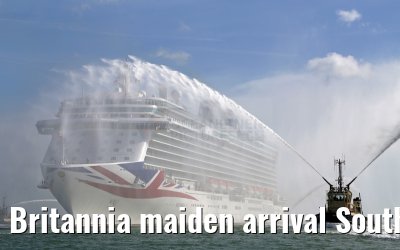 Britannia maiden arrival Southampton 06.03.2015