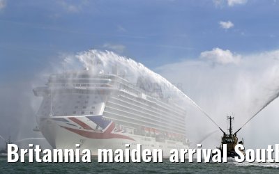 Britannia maiden arrival Southampton 06.03.2015