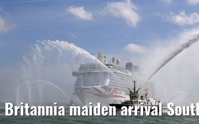 Britannia maiden arrival Southampton 06.03.2015