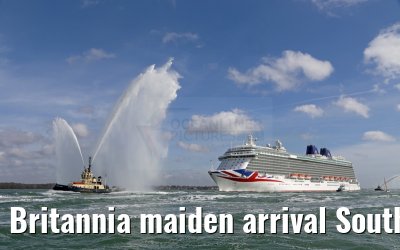Britannia maiden arrival Southampton 06.03.2015
