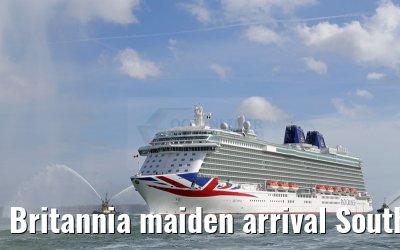 Britannia maiden arrival Southampton 06.03.2015