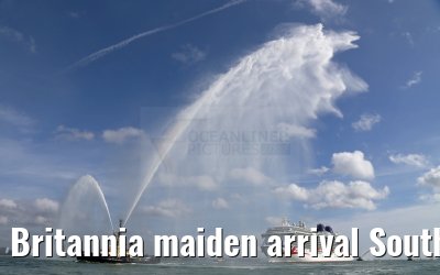 Britannia maiden arrival Southampton 06.03.2015