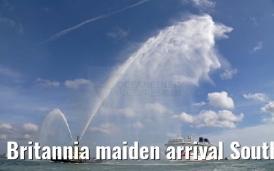 Britannia maiden arrival Southampton 06.03.2015