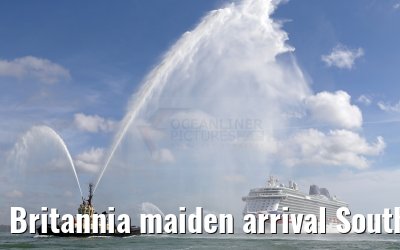 Britannia maiden arrival Southampton 06.03.2015