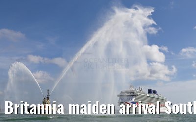 Britannia maiden arrival Southampton 06.03.2015