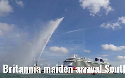 Britannia maiden arrival Southampton 06.03.2015