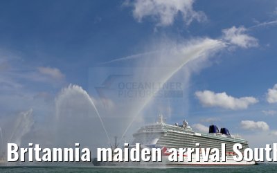 Britannia maiden arrival Southampton 06.03.2015