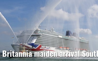 Britannia maiden arrival Southampton 06.03.2015