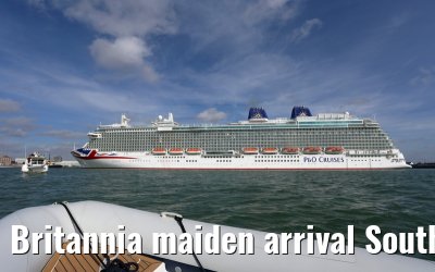 Britannia maiden arrival Southampton 06.03.2015