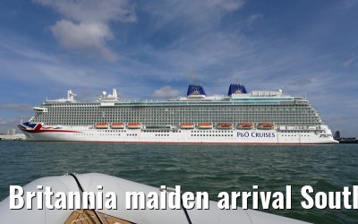 Britannia maiden arrival Southampton 06.03.2015