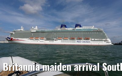 Britannia maiden arrival Southampton 06.03.2015