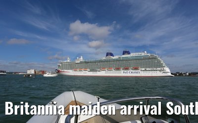 Britannia maiden arrival Southampton 06.03.2015