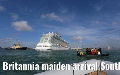 Britannia maiden arrival Southampton 06.03.2015