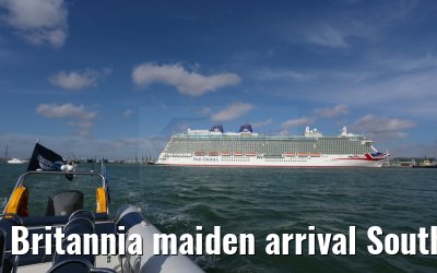 Britannia maiden arrival Southampton 06.03.2015