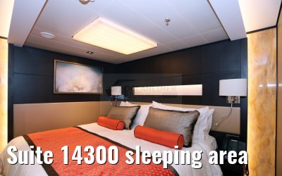 Suite 14300 sleeping area